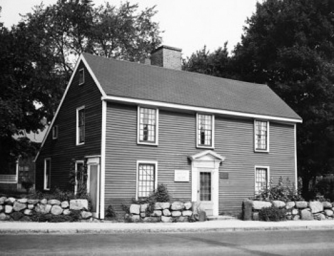 Facade of a house Birthplace of John Quincy Adams Adams National Historic Park Quincy Massachusetts USA Canvas Art - (24 x 36)