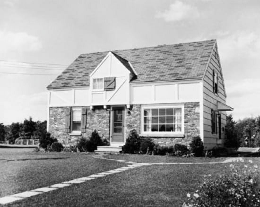 Facade of a house Oxford Massachusetts USA Canvas Art - (18 x 24)