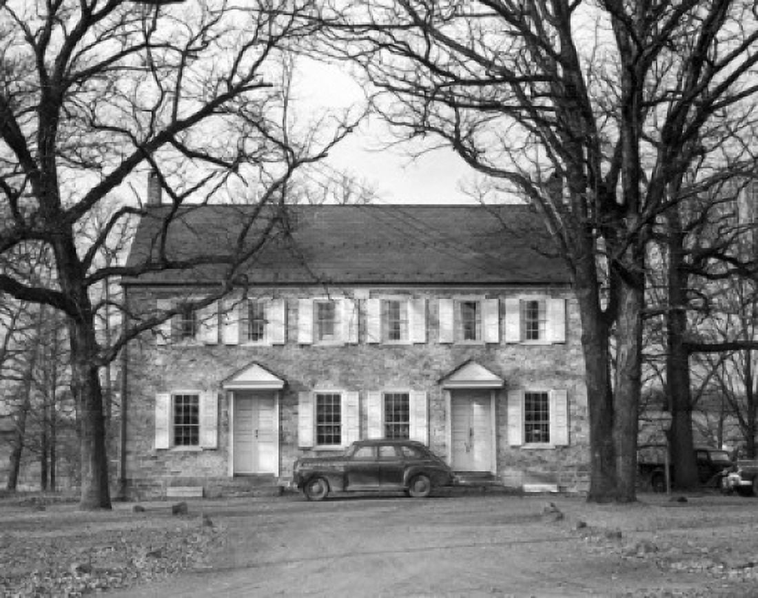 Facade of a house Quaker Meeting House Pennsylvania USA Canvas Art - (18 x 24)