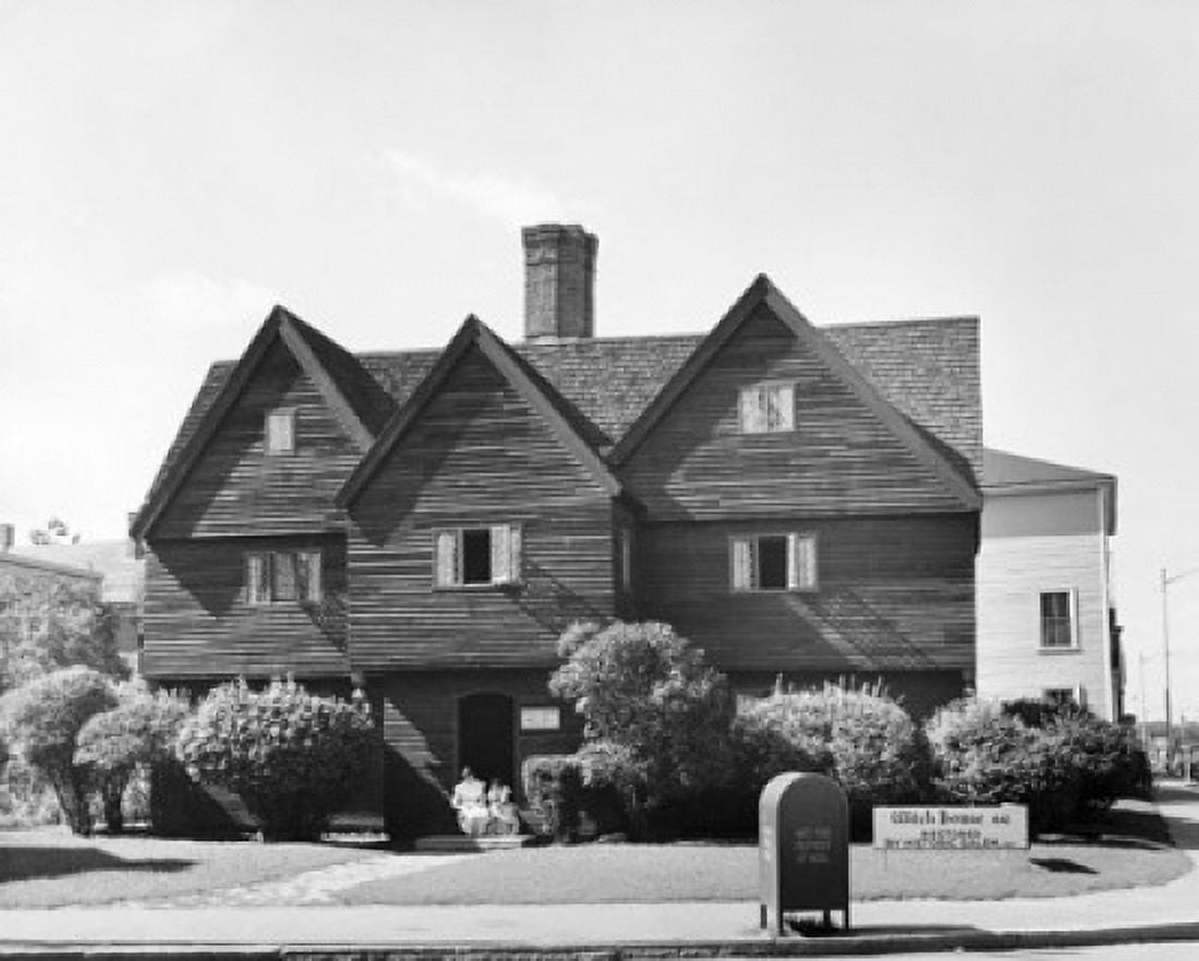 Facade of a house The Witch House Home of Witch Trials Judge Jonathan Corwin Salem Massachusetts USA Canvas Art - (18 x 24)
