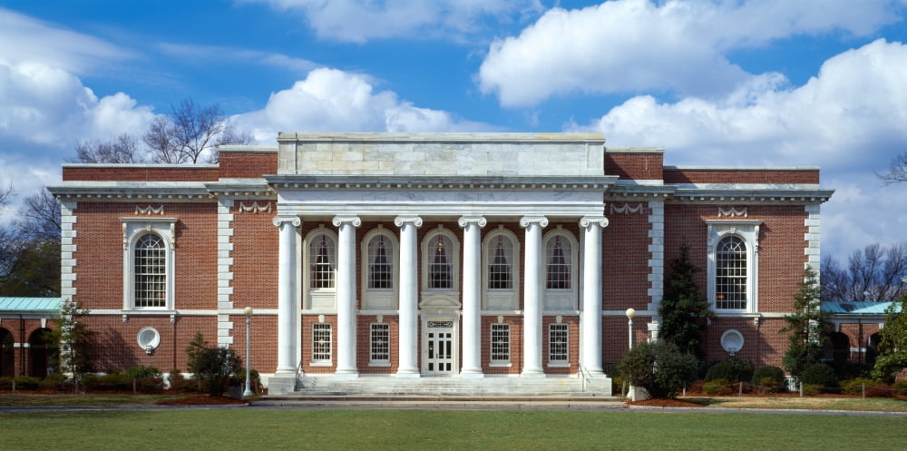 Facade of a library Lilly Library Indiana University Bloomington Indiana USA Canvas Art - Panoramic Images (12 x 24)