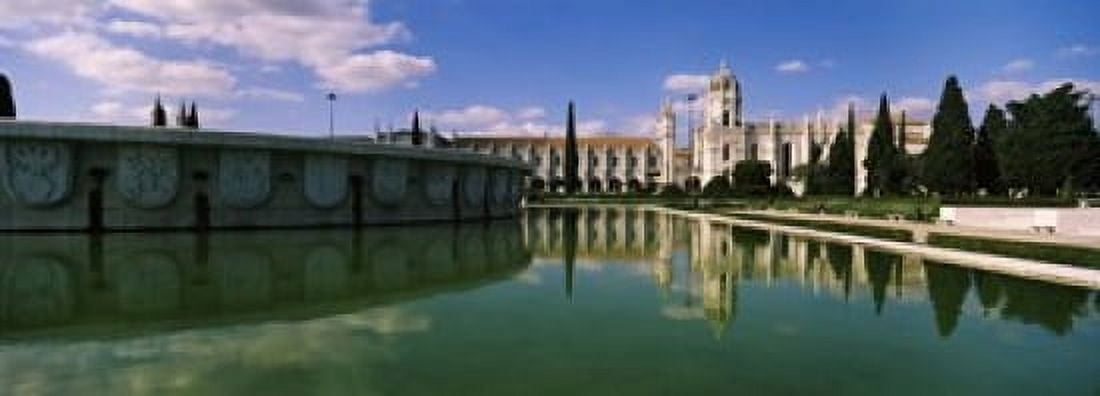 Facade of a monastery Mosteiro Dos Jeronimos Belem Lisbon Portugal Canvas Art - Panoramic Images (18 x 7)
