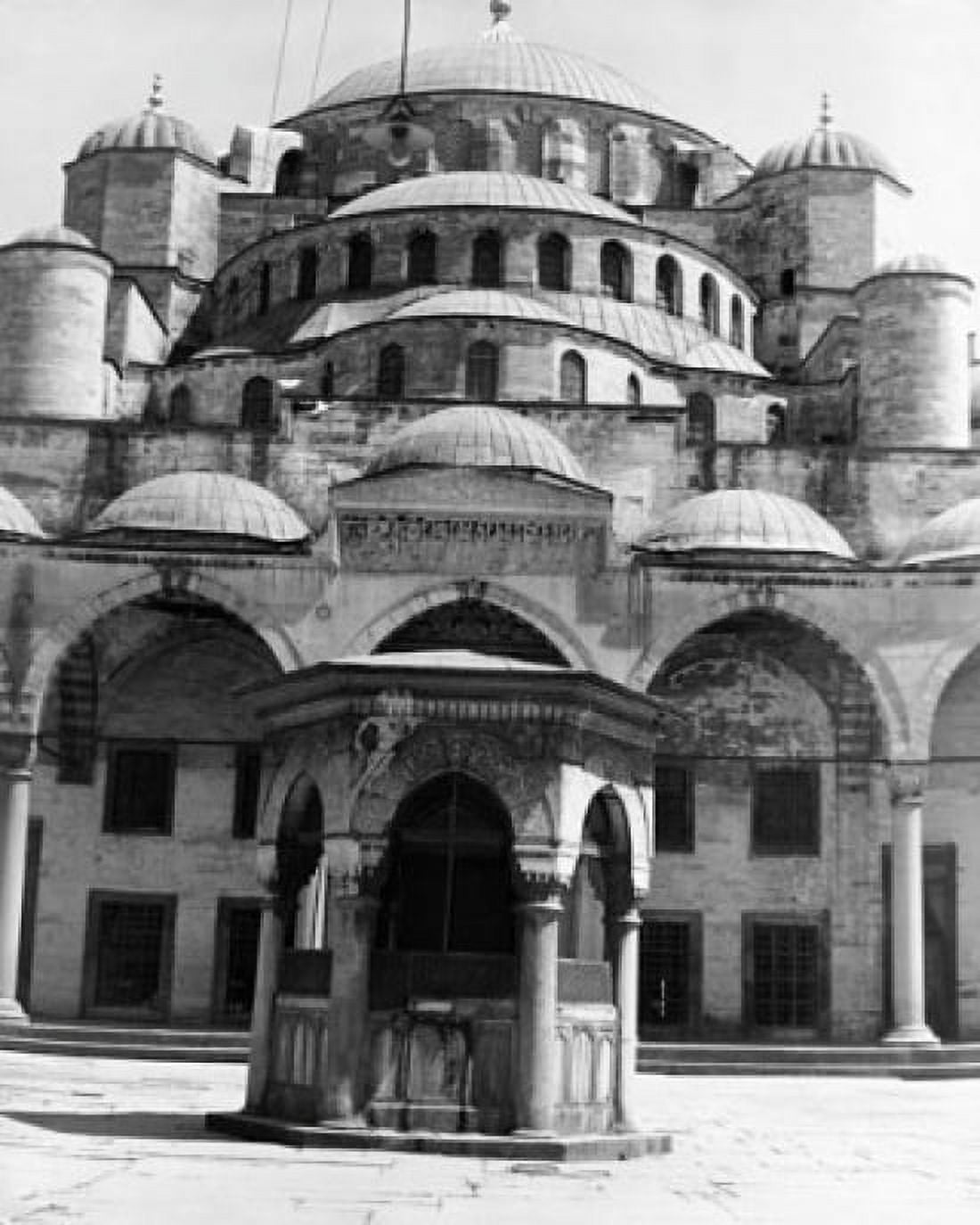 Facade of a mosque Blue Mosque Istanbul Turkey Canvas Art - (24 x 36)