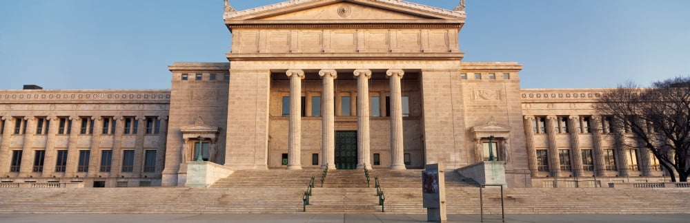 Facade of a museum Field Museum Chicago Cook County Illinois USA Canvas Art - Panoramic Images (6 x 18)