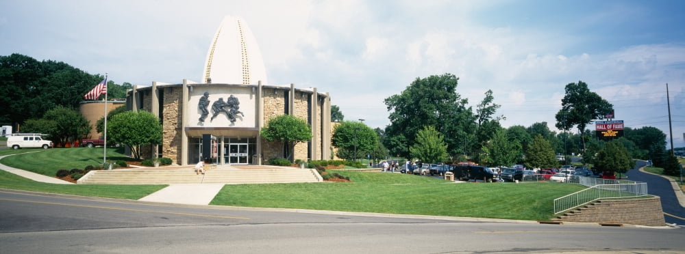 Facade of a museum Football Hall of Fame Canton Ohio USA Canvas Art - Panoramic Images (27 x 9)