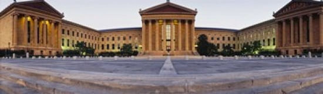 Facade of a museum Philadelphia Museum Of Art Philadelphia Pennsylvania USA Canvas Art - Panoramic Images (15 x 5)