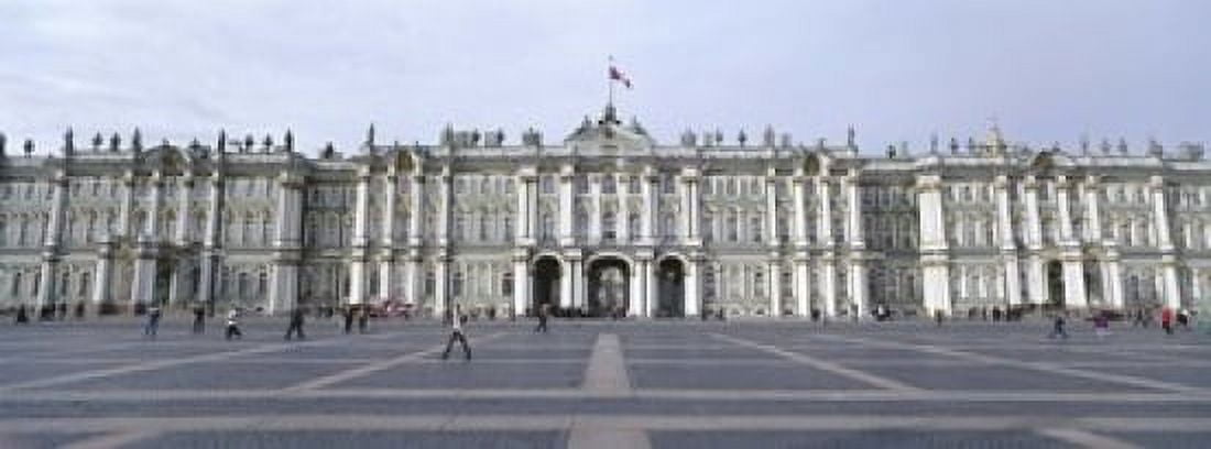 Facade of a museum State Hermitage Museum Winter Palace Palace Square St Petersburg Russia Canvas Art - Panoramic Images (15 x 6)
