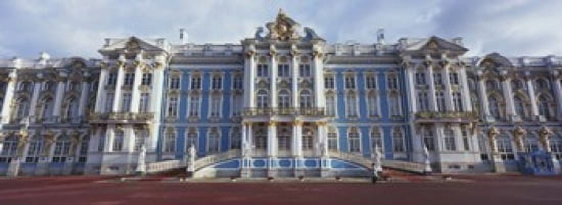 Facade of a palace Catherine Palace Pushkin St Petersburg Russia Canvas Art - Panoramic Images (18 x 7)