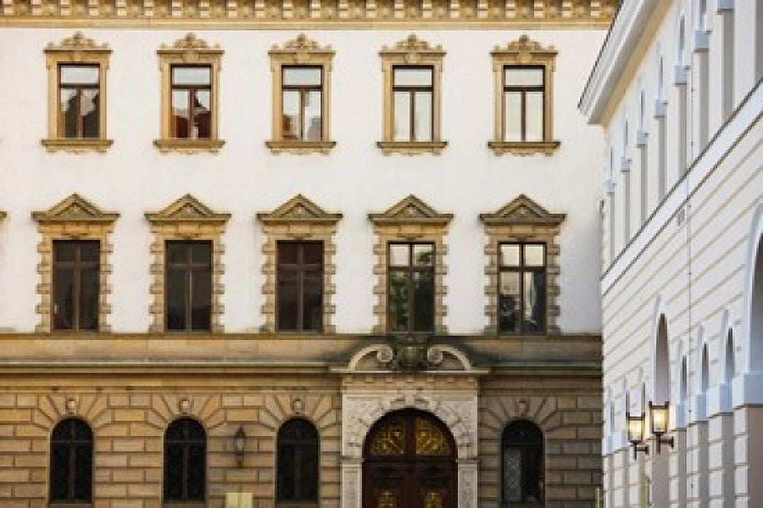 Facade of a palace Schloss Thurn And Taxis Regensburg Bavaria Germany Canvas Art - Panoramic Images (36 x 24)