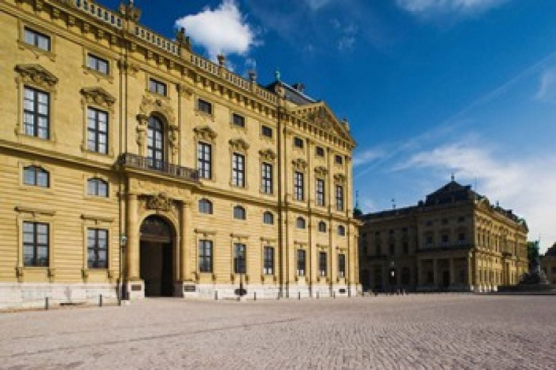 Facade of a palace Wurzburg Residence Wurzburg Lower Franconia Bavaria Germany Canvas Art - Panoramic Images (36 x 24)