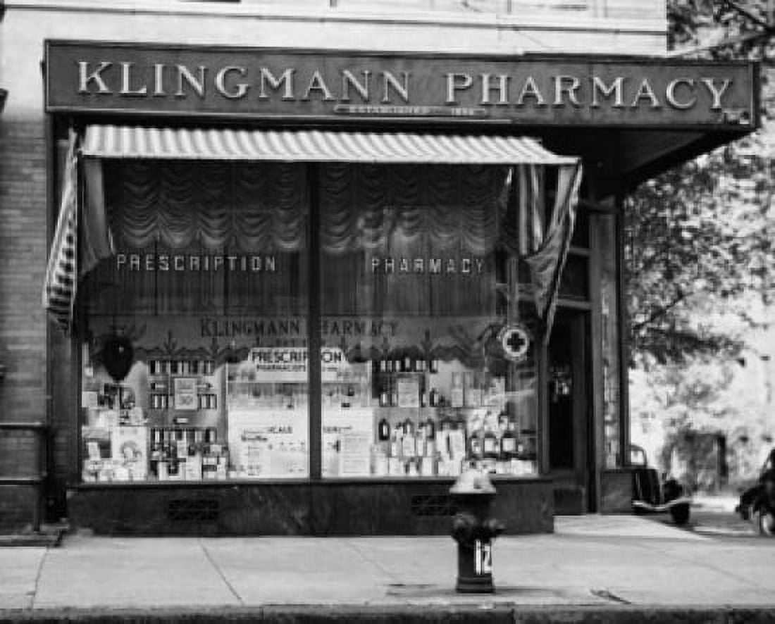 Facade of a pharmacy store Canvas Art - (18 x 24)