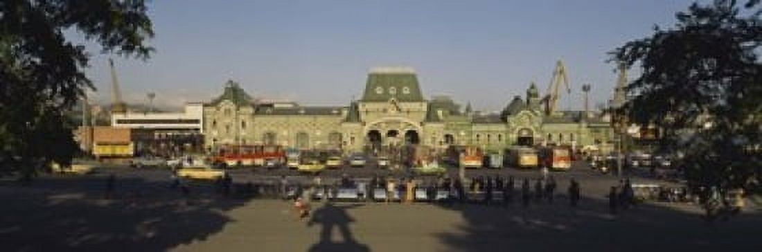 Facade of a railroad station Vladivostok Primorsky Krai Russia Canvas Art - Panoramic Images (18 x 6)