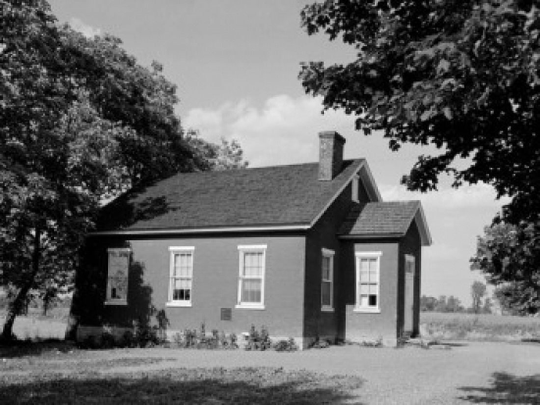 Facade of a schoolhouse Lancaster Pennsylvania USA Canvas Art - (18 x 24)