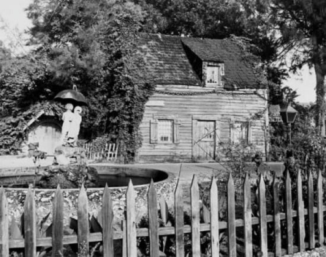 Facade of a schoolhouse Oldest Wooden Schoolhouse St Augustine Florida USA Canvas Art - (18 x 24)