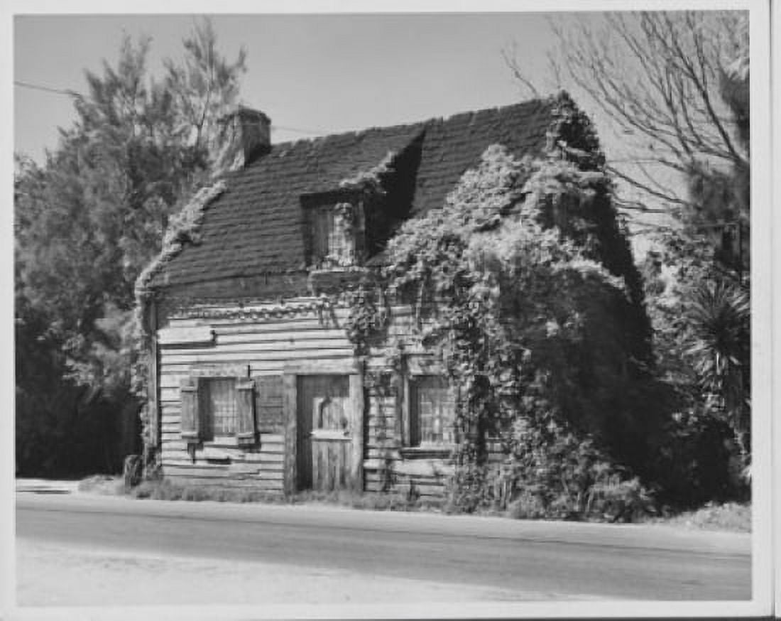 Facade of a schoolhouse Oldest Wooden Schoolhouse St Augustine Florida USA Canvas Art - (18 x 24)