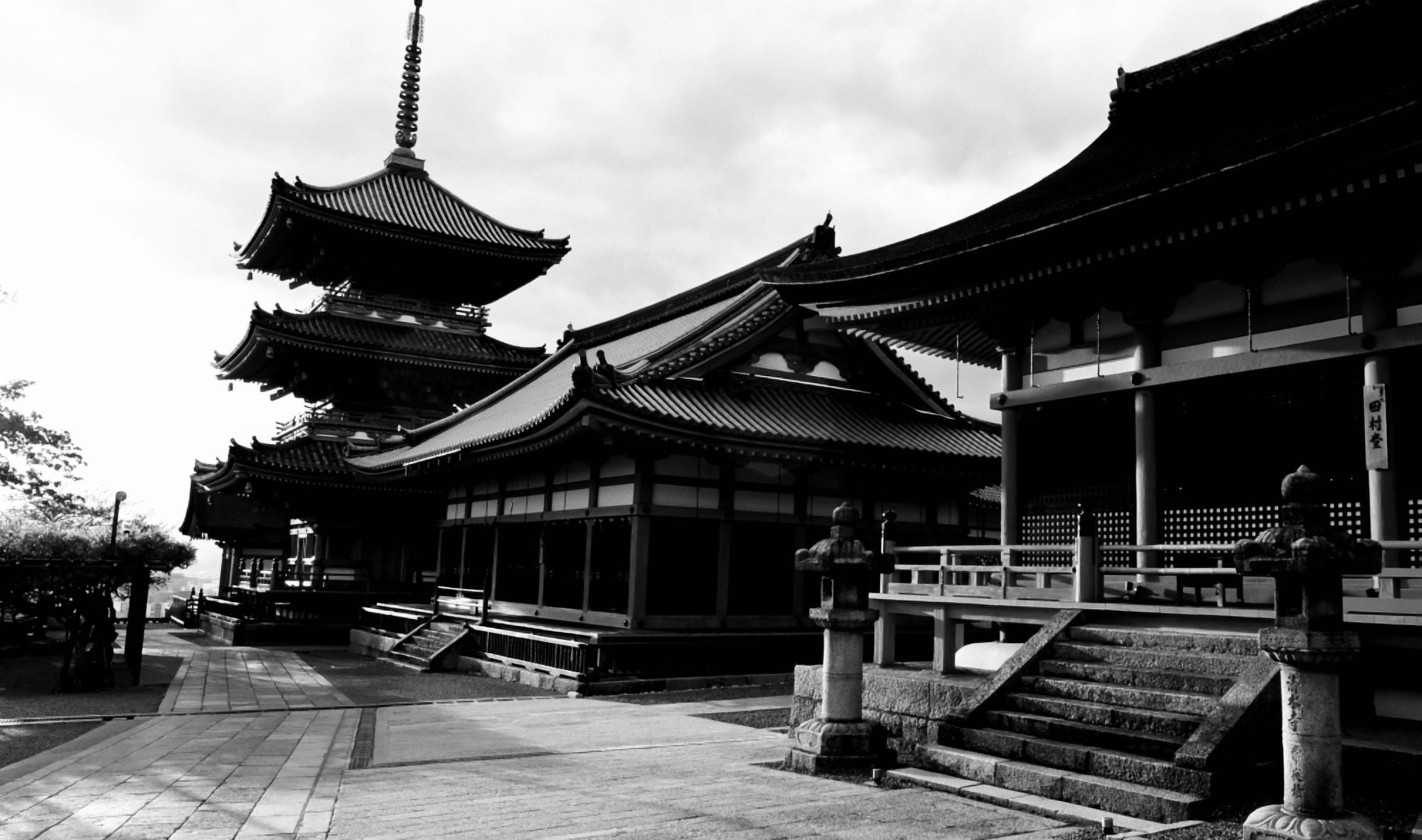 Facade of a temple Kiyomizu-Dera Temple Kyoto Kyoto Prefecture Kinki Region Honshu Japan Canvas Art - Panoramic Images (24 x 40)