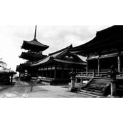 Facade of a temple Kiyomizu-Dera Temple Kyoto Kyoto Prefecture Kinki Region Honshu Japan Canvas Art - Panoramic Images 24 x 40