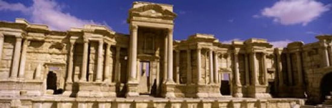 Facade of a theater Roman Theater Palmyra Syria Canvas Art - Panoramic Images (18 x 6)