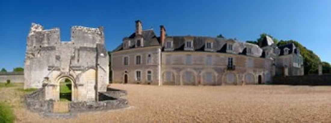 Facade of an abbey La Chartreuse Du Liget Loire-et-Cher Loire Touraine France Canvas Art - Panoramic Images (15 x 6)