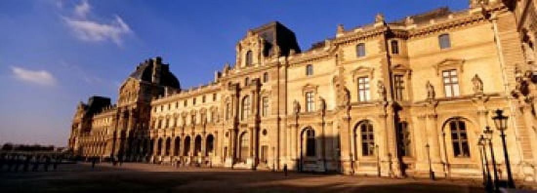 Facade of an art museum Musee du Louvre Paris France Canvas Art - Panoramic Images (18 x 7)