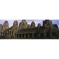 thumbnail image 1 of Facade of an old temple  Angkor Wat  Siem Reap  Cambodia Poster Print by  - 36 x 12, 1 of 1