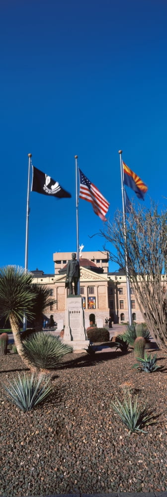 Facade of the Arizona State Capitol Building Phoenix Maricopa County Arizona USA Canvas Art - Panoramic Images (36 x 12)