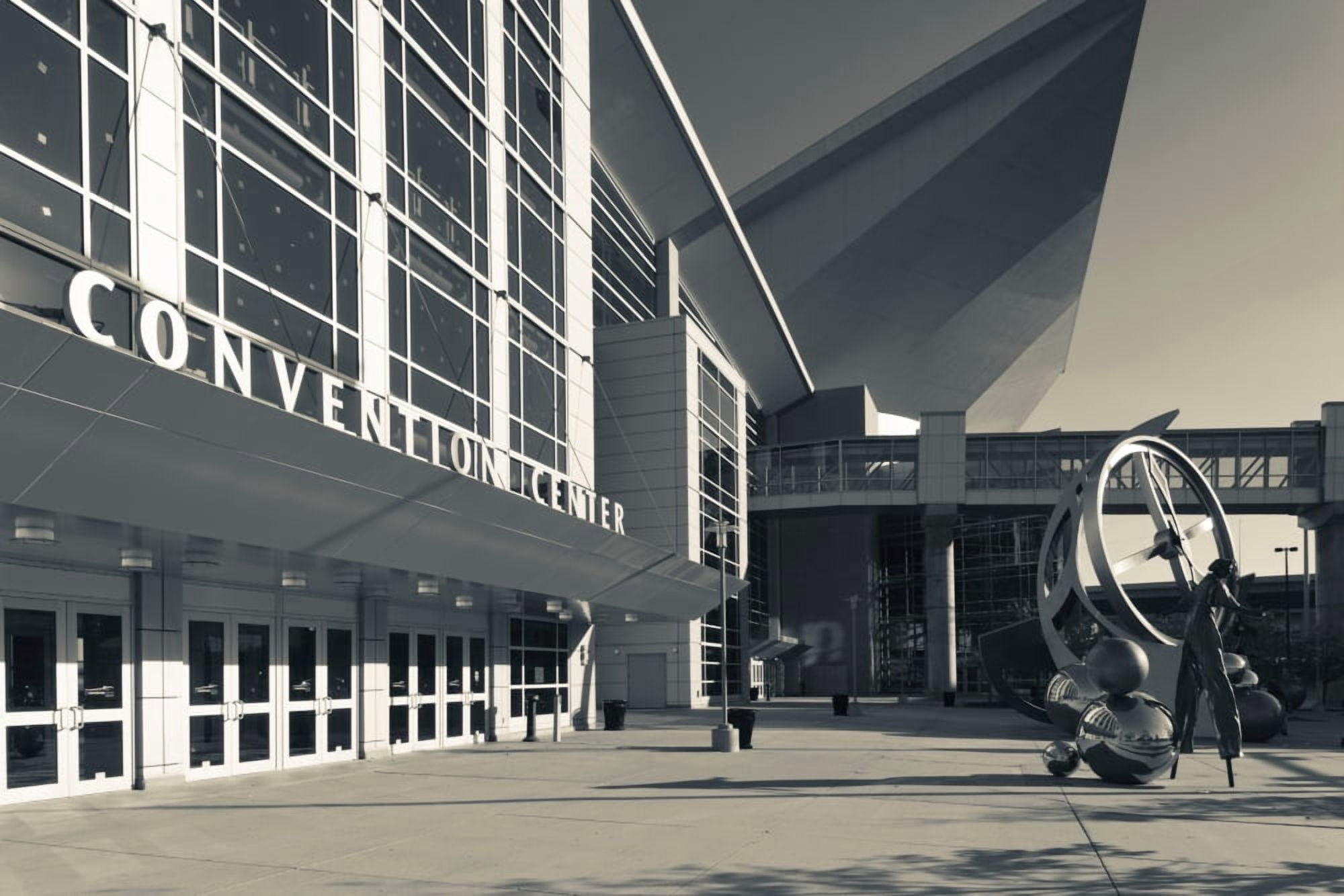 Facade of the CenturyLink Center Omaha Omaha Douglas County Nebraska USA Canvas Art - Panoramic Images (18 x 24)