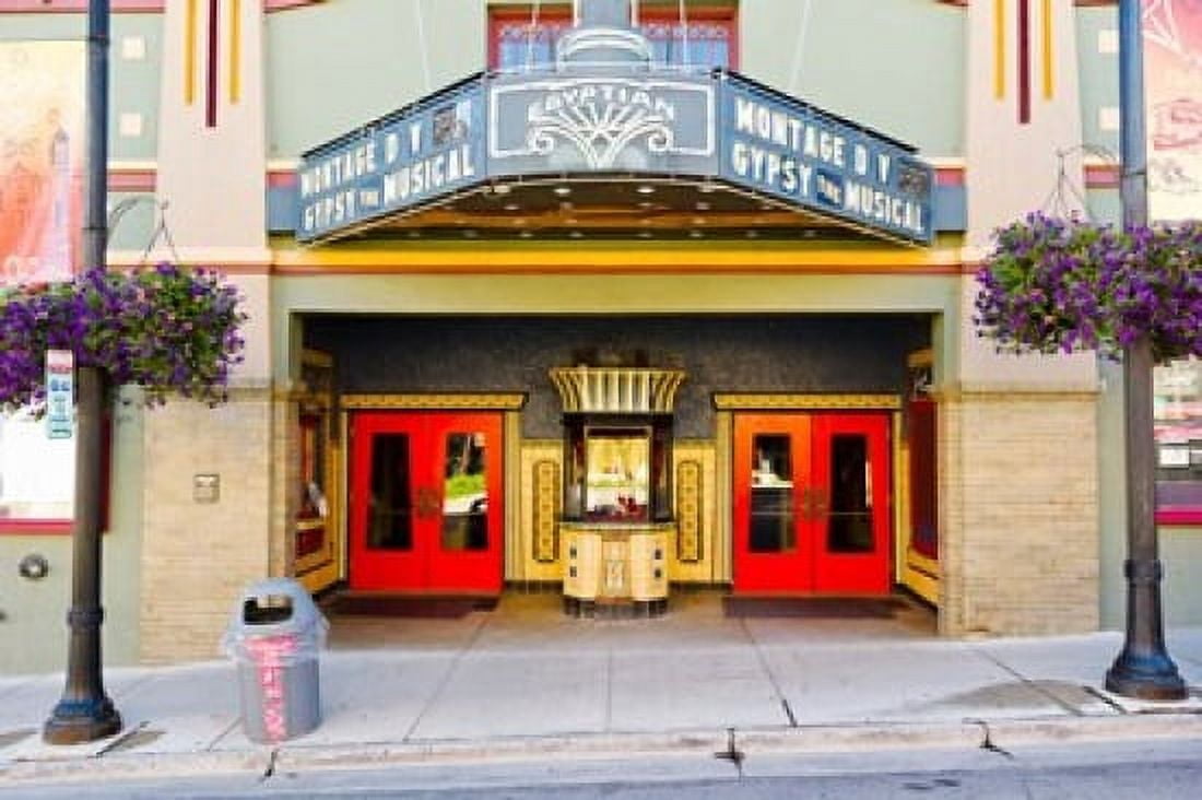 Facade of the Egyptian Theater Main Street Park City Utah USA Canvas Art - Panoramic Images (36 x 24)