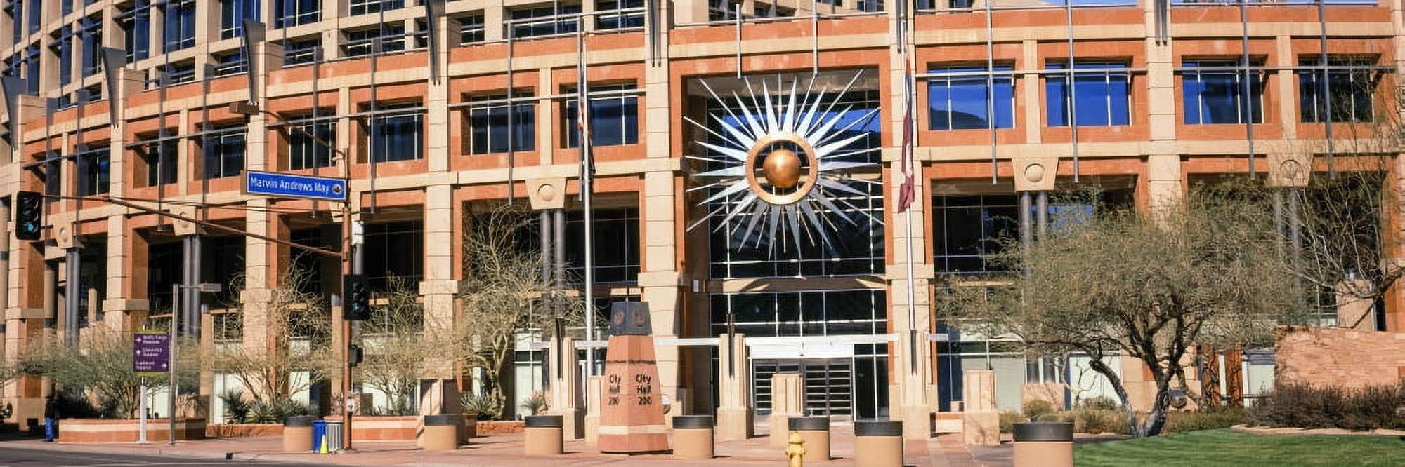Facade of the Phoenix City Hall Phoenix Maricopa County Arizona USA Canvas Art - Panoramic Images (27 x 9)
