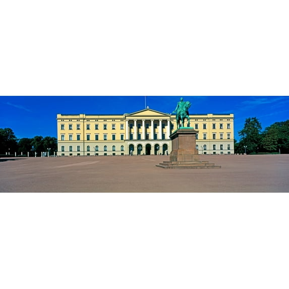 Facade of the Royal Palace, Oslo, Norway Poster Print (12 x 36)