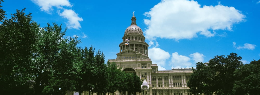 Facade of the Texas State Capitol Building Austin Texas USA Canvas Art - Panoramic Images (27 x 9)