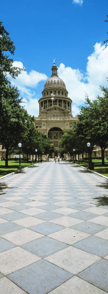 Facade of the Texas State Capitol Building Austin Texas USA Canvas Art - Panoramic Images (36 x 12)