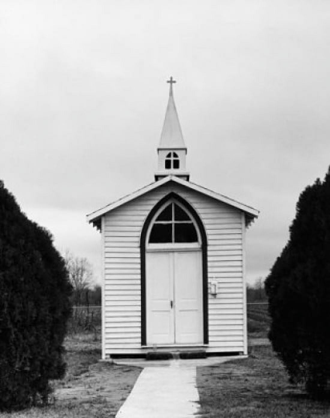 Facade of worlds smallest church Chapel Of Madonna Bayou Goula Louisiana USA Canvas Art - (24 x 36)