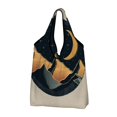 thumbnail image 1 of Facannap Stars Crescent Moon Mountain Foldable Shopping Bags Polyester Reusable Eco-Friendly Pack of 3 15x25 Inches 2PCS, 1 of 8