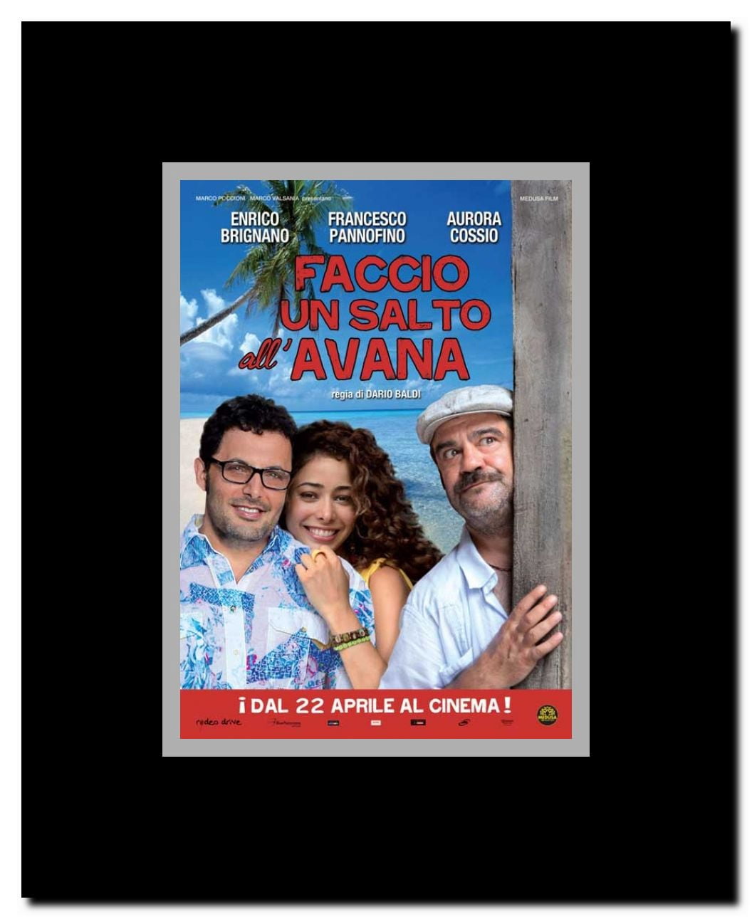 Faccio un Salto all'Avana Framed Movie Poster