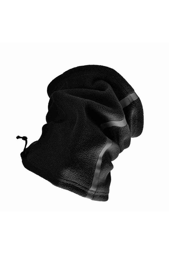 Face Adjustable Fleece Neck Gaiter Warmer Reflective Safety Face Cover Winter Warm Outdoor Sport Scarf For Men And Women Skiing Cycle Running