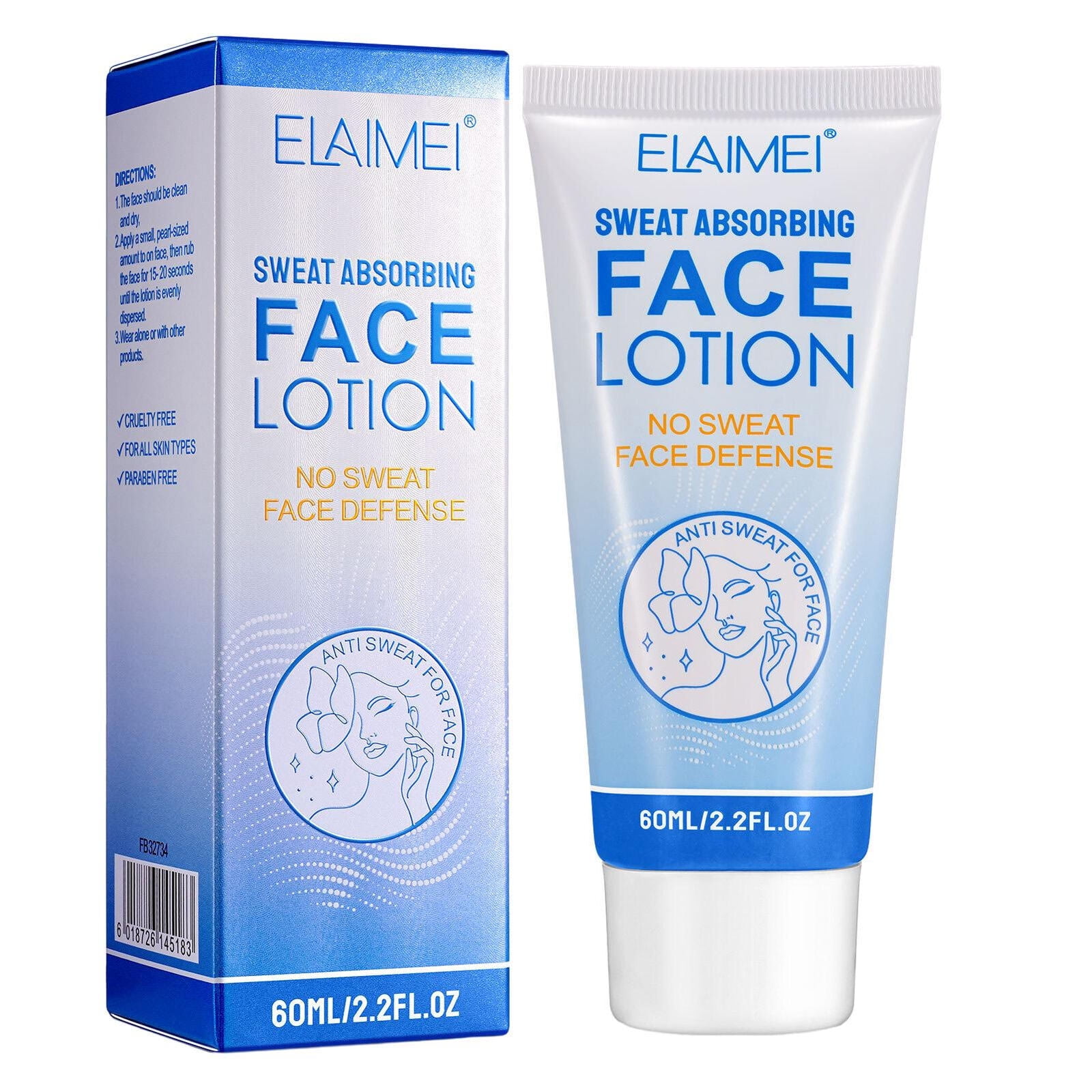 Face Antiperspirant 60ml Odor Remover and Sweat Control Lotion Underarm