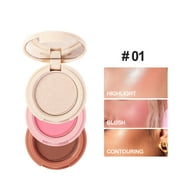 Face Blush, Contour  Highlight Face for a Shimmery Finish, Long Wearing Face Blush for Cheek