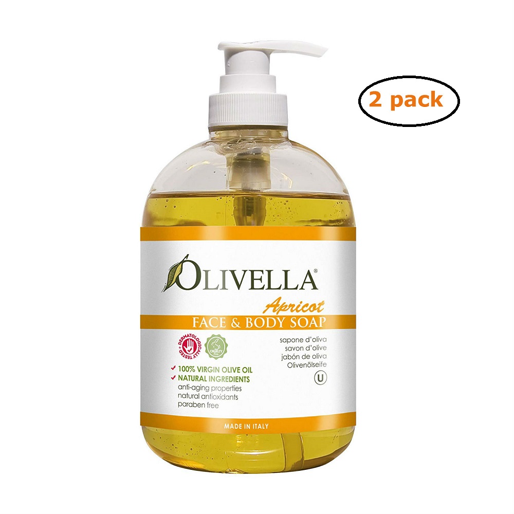 Face & Body Liquid Soap Pump - Apricot - Pack of 2