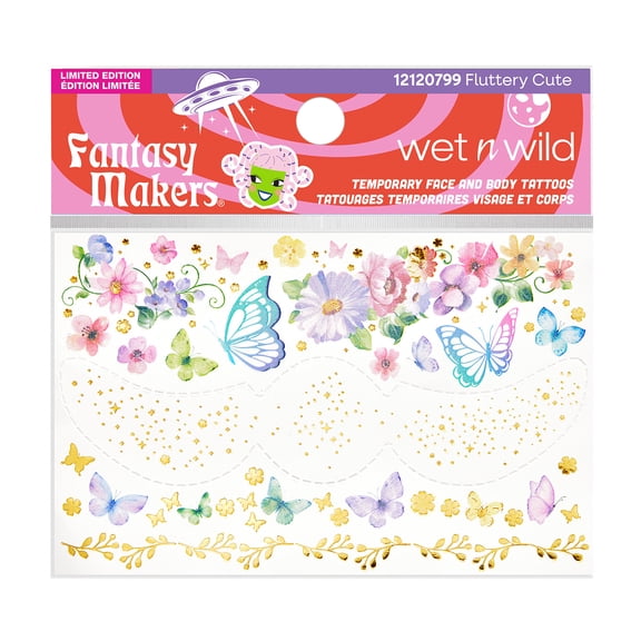 Wet n Wild Fantasy Makers Face & Body Tattoos, Fluttery Cute