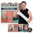 thumbnail image 1 of Face Body Wipes for Men 120 Total (4 Packs 30 Wipes) Travel Cleansing Wet Wipes, 1 of 6