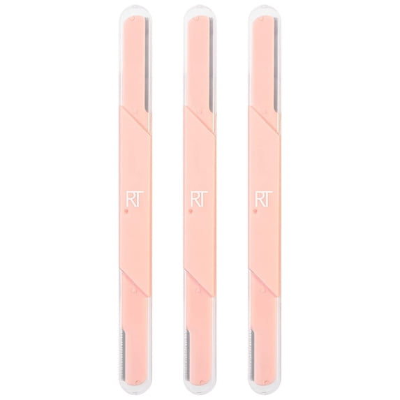 Face and Brow Razors, Dual Ended, Exfoliating Dermaplaning, Women's Face Razor, Multipurpose Facial Razors, Precision Trimming for Peach Fuzz, Dermablading, Multiuse, 3 Piece Set