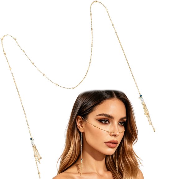 Face Chain for Women Nose Body Chain Trendy Prom Vintage Accessories