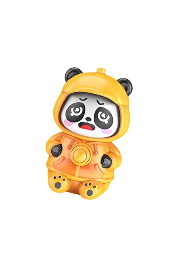 Face Changing Panda Keychain Eye Catching Panda Keychain With Face Changing Mechanism Bag Accessory