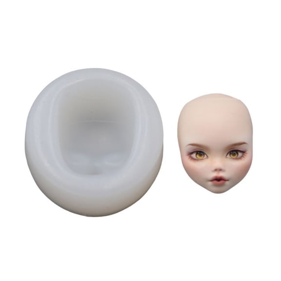 Face Clay Molds Dolls Face Epoxy Resin Casting Molds for Crafting Dolls Jewellery Accessories Making Craft