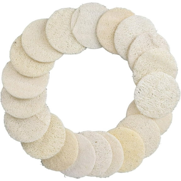 Face Cleaning Loofah Scrubber, Loofah Scrubber Fine Craftsmanship 20pcs Skin Friendly for Shower