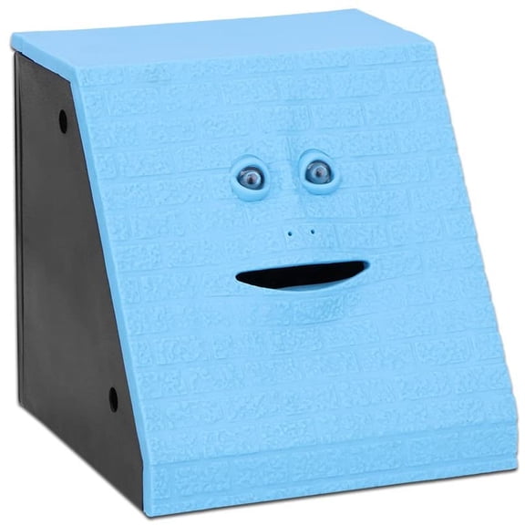 Face Coin Bank Battery Operated Novelty Monkey Money Saving Box Piggy Bank, @ for 3 Years+ Kids Boys Girls Adults, # Christmas Birthday New Year's Day Gift, Coin Eating Saving Bank !