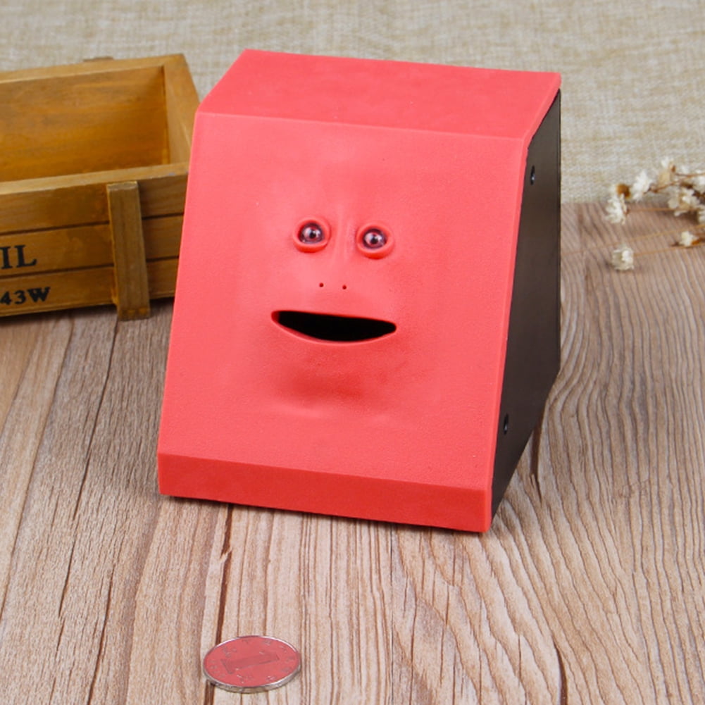 Face Coin Bank Money Eating Coin Box Battery Powered Monkey Saving