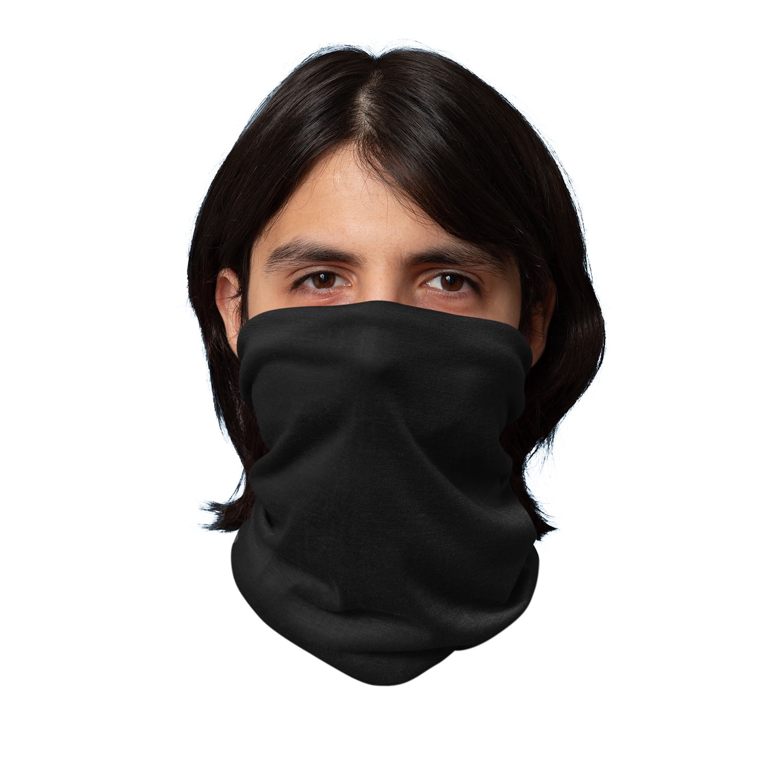 Face Cover Mask Neck Gaiter Elastic and Microfiber Tube Neck