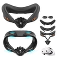 thumbnail image 1 of Face Cover Pad and Facial Interface Compatible with Meta Oculus Quest 3S, Replaceable Soft PU Leather Pad and Breathable Ice Silk Cotton, Air-Circulation Design Face Cover Accessories for Quest 3S, 1 of 8